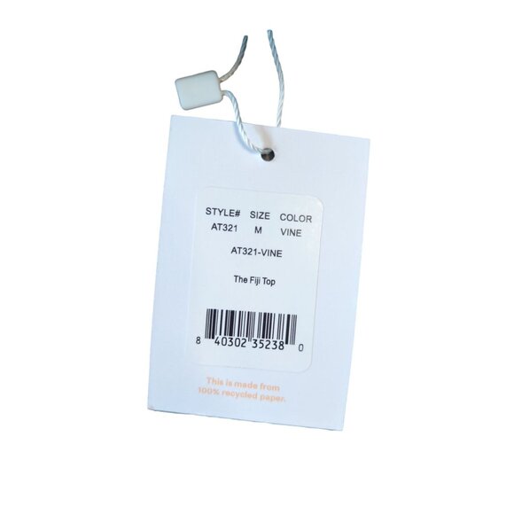 Andie Swim The Figi Top Vine Green Textured Size Medium - Picture 4 of 8